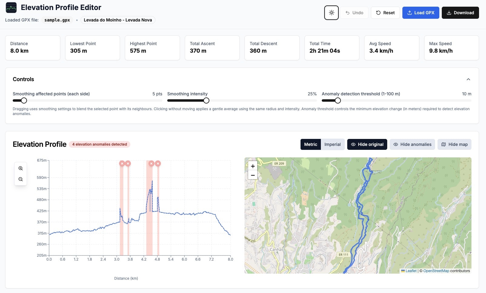 GPX Elevation Editor gallery image