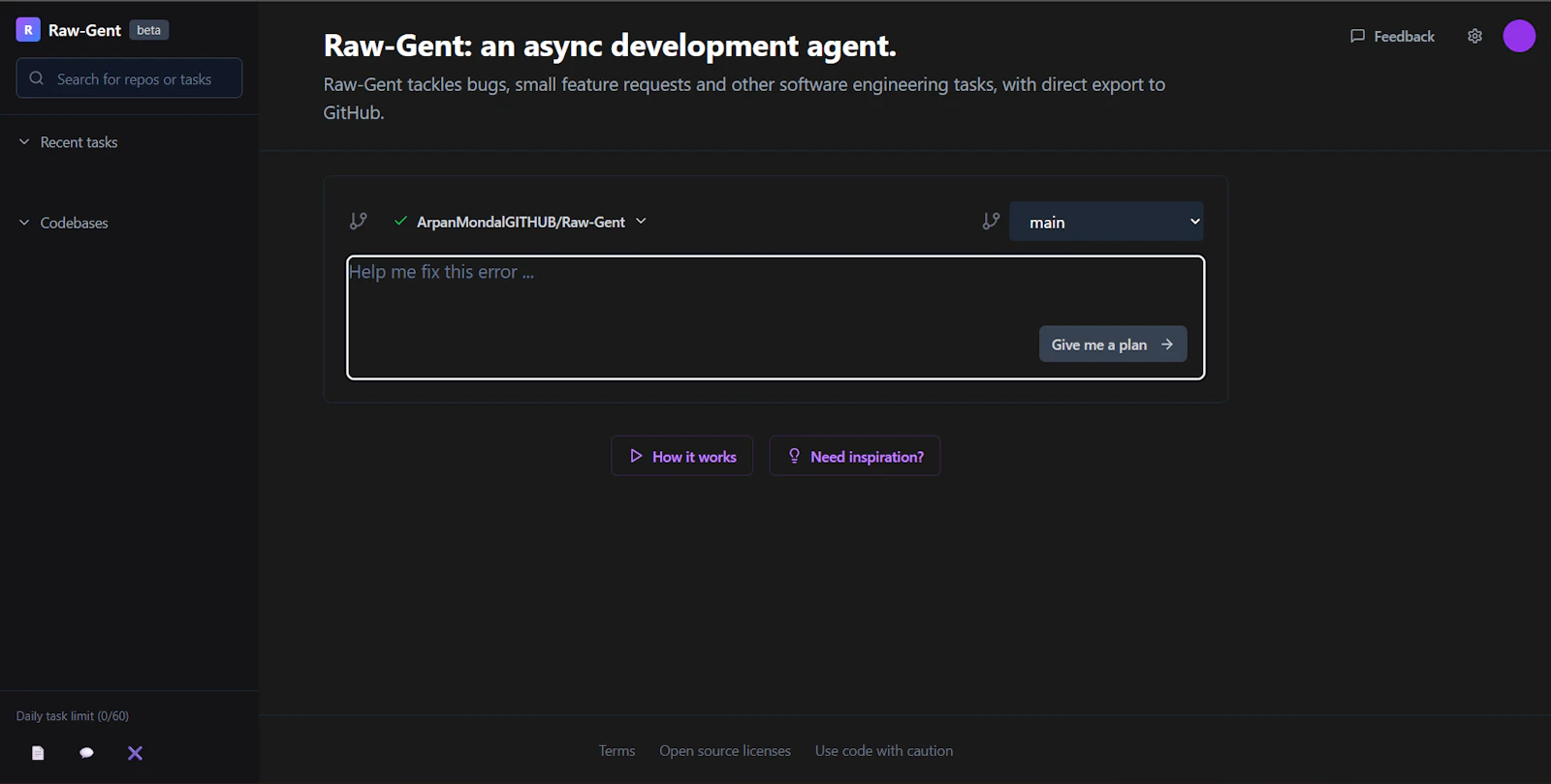 RAW-GENT screenshot 1