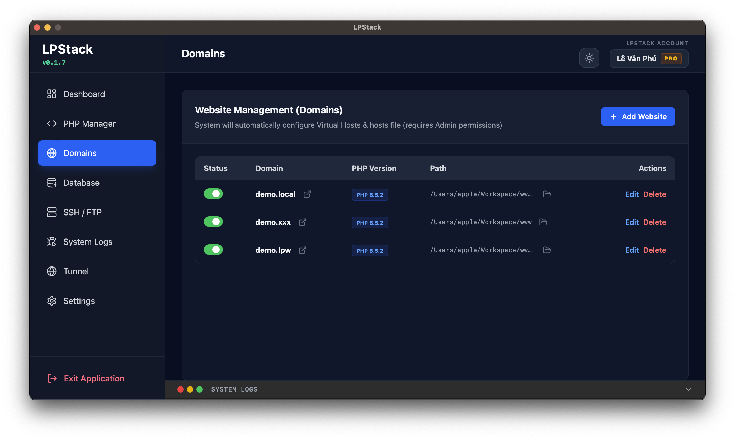 LPStack Server gallery image