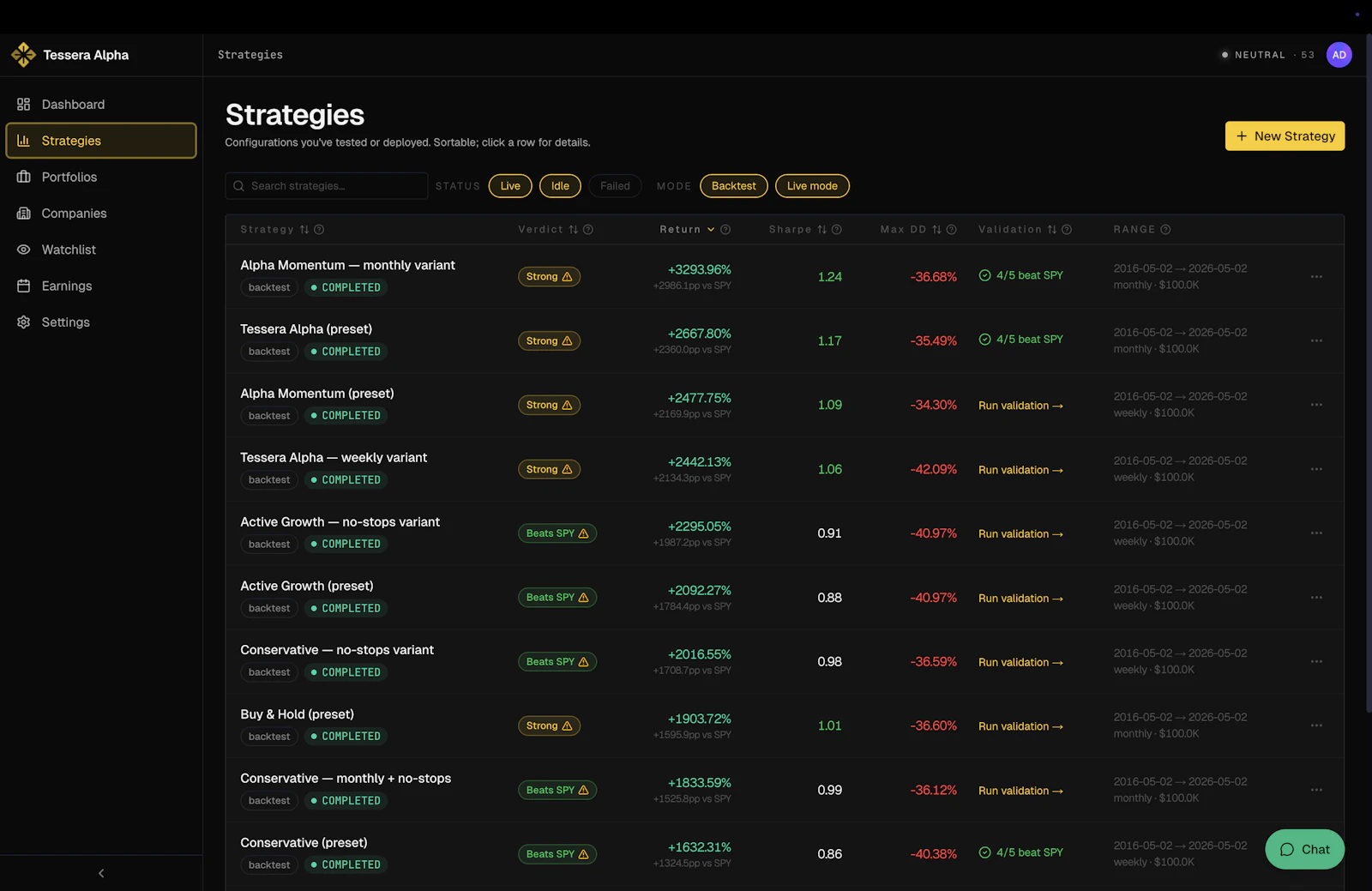 Tessera Alpha screenshot 3