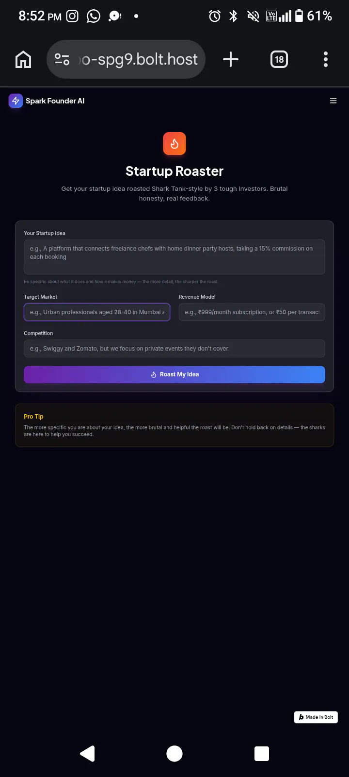 SPARK FOUNDER AI -YOUR CO FOUNDER  gallery image