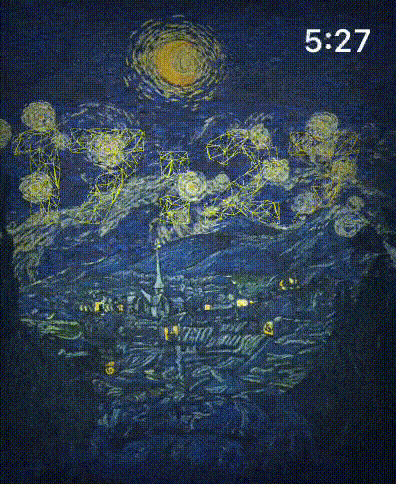 Montre étoilée