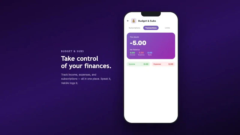 VekilAI – Your AI Life Manager screenshot 1 (video preview)