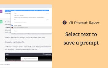 AI Prompt Saver gallery image