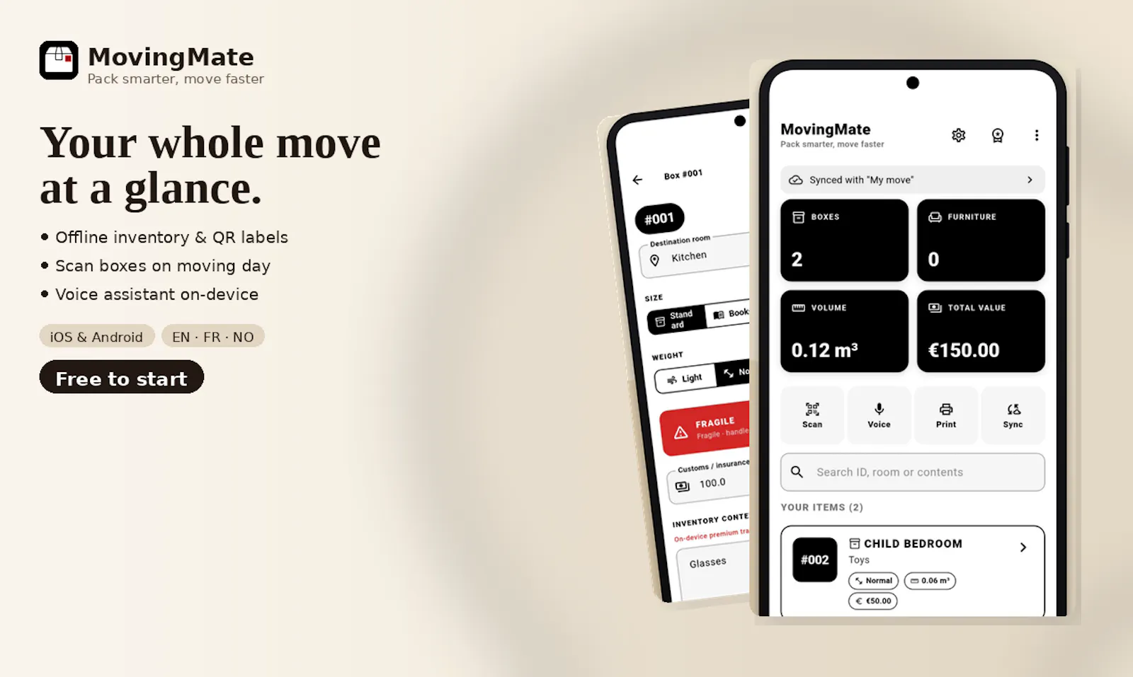 MovingMate screenshot 1