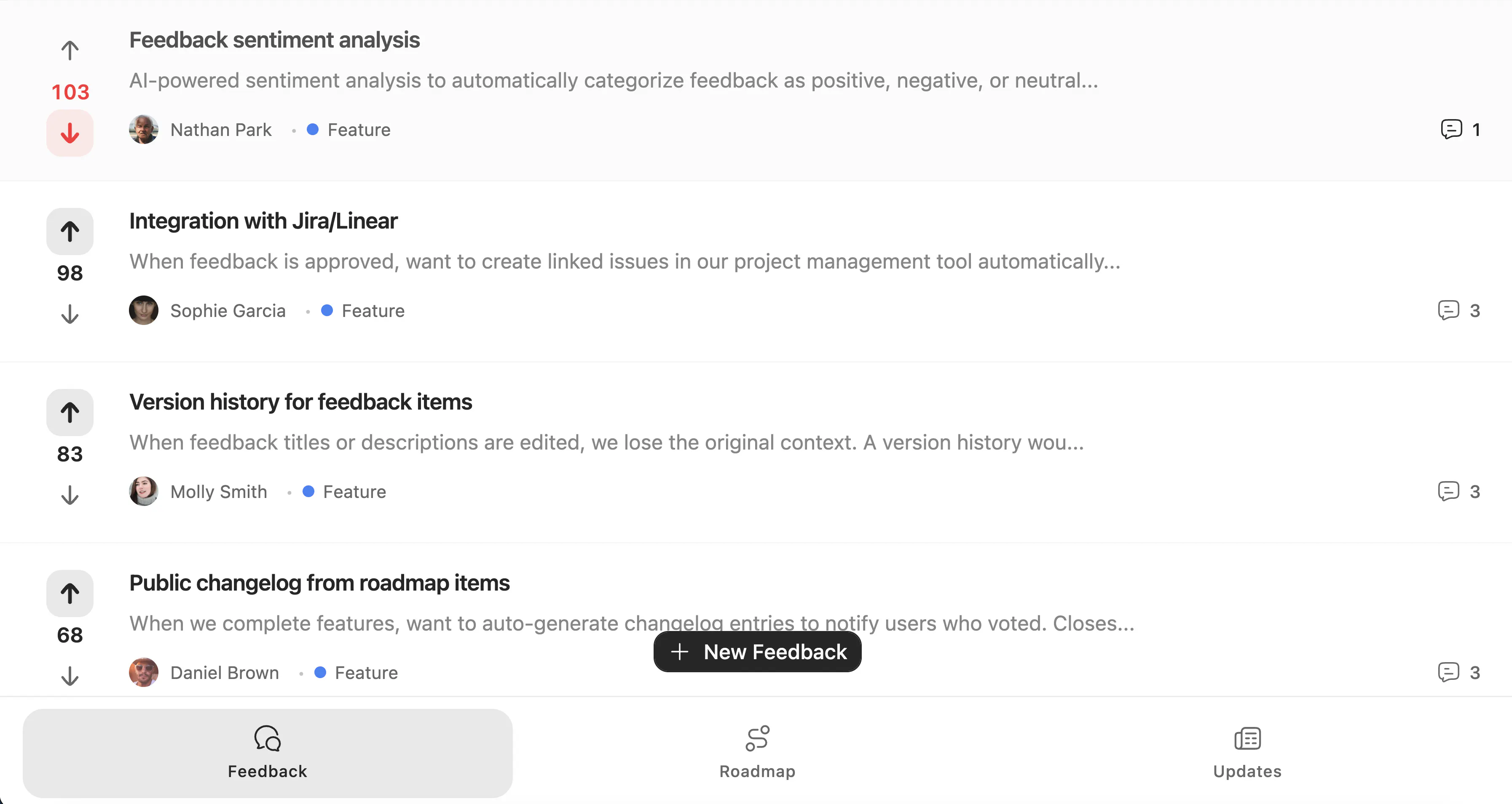 Fdback.io gallery image
