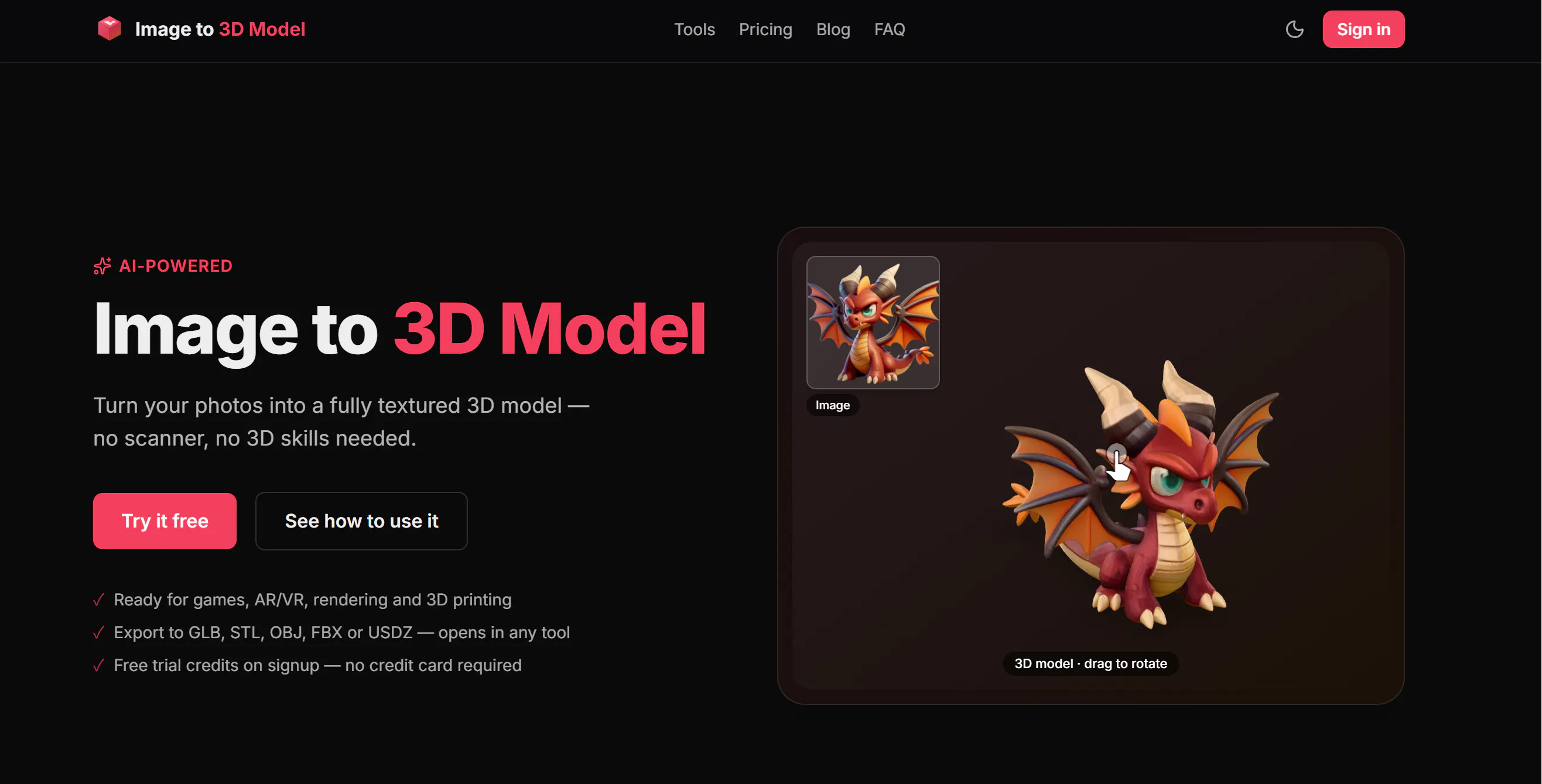 Image to 3D Model gallery image