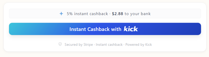 Kick Cashback gallery image
