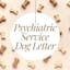 Psychiatric Service Dog Letter