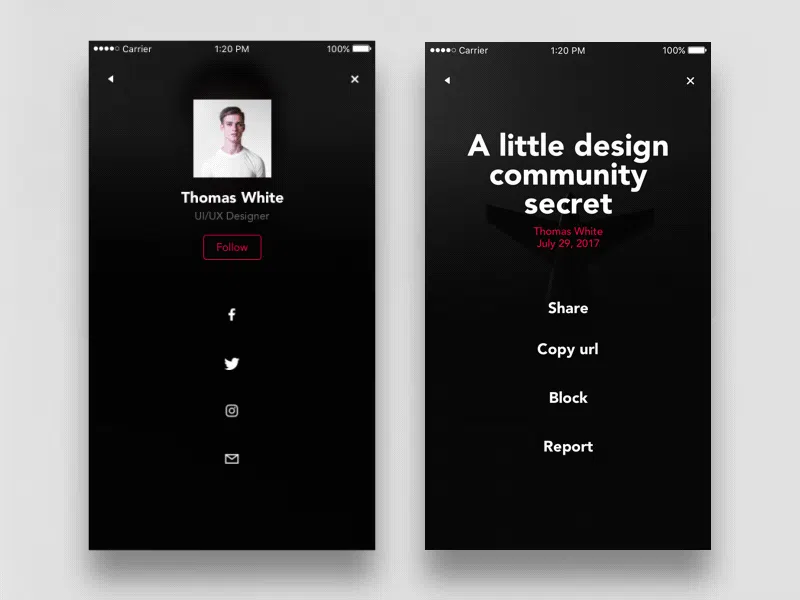 INFLU - Free UI kit