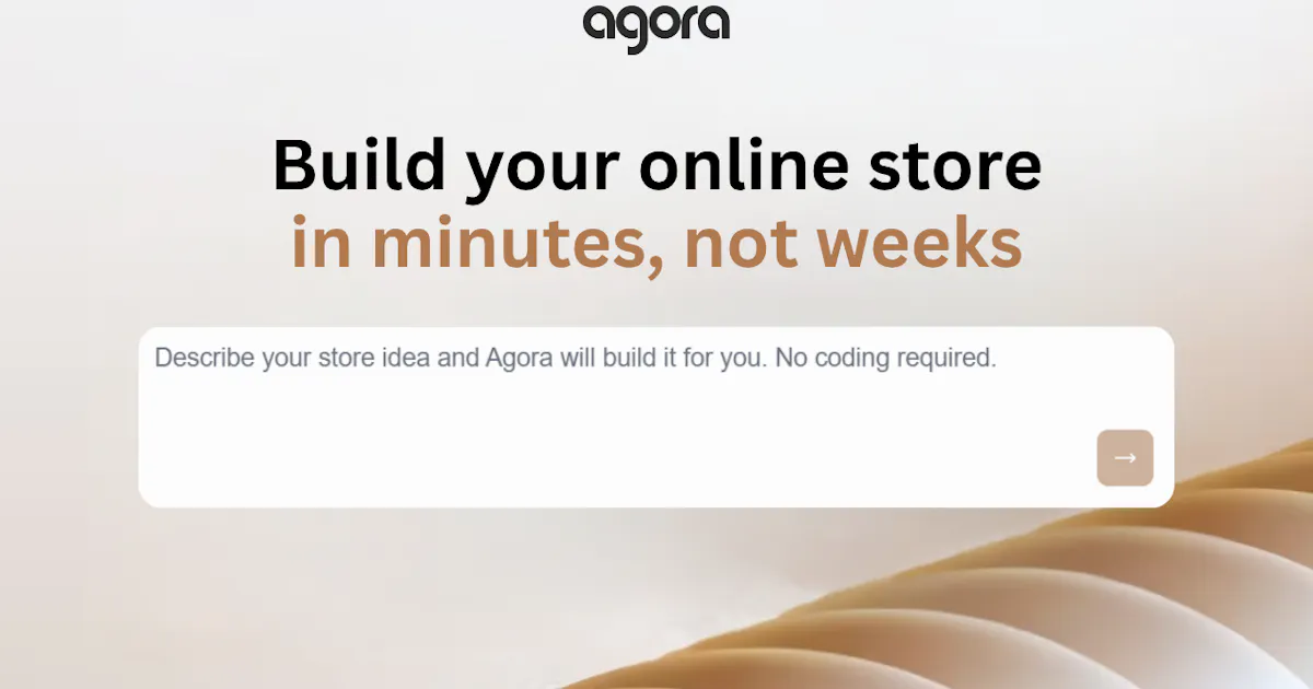 Agora Store Builder