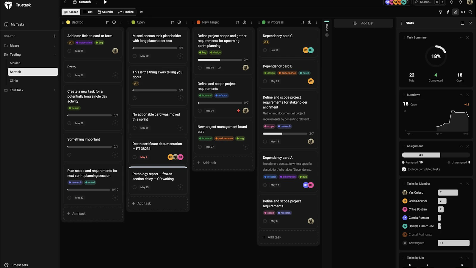 Truetask screenshot 1