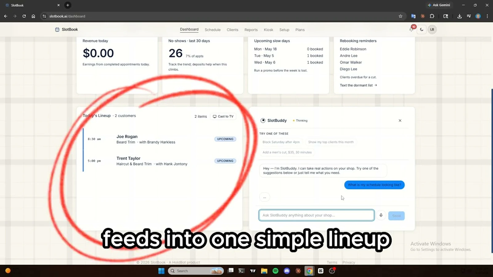 SlotBook screenshot 1 (video preview)
