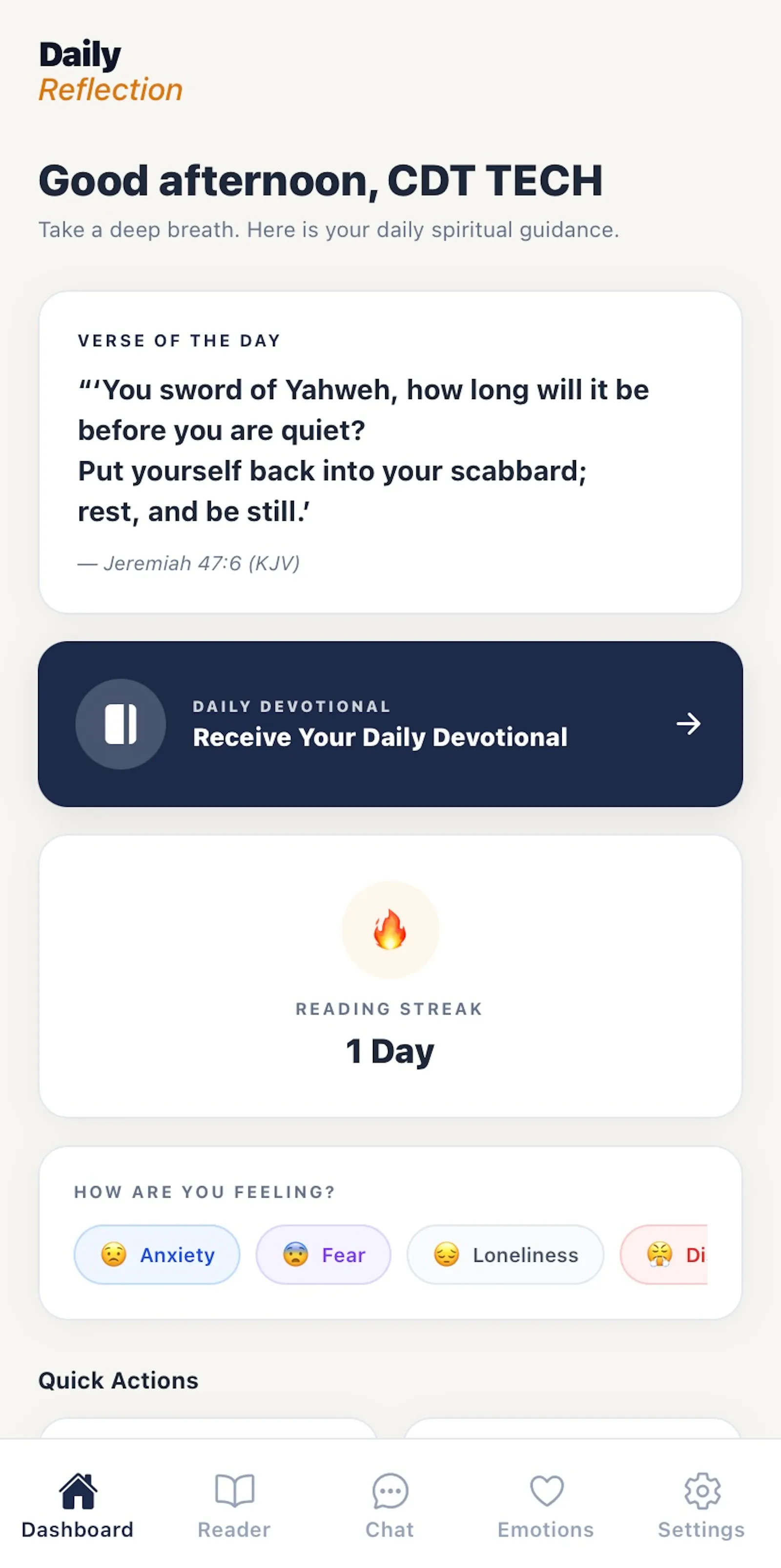 Daily Reflection screenshot 3