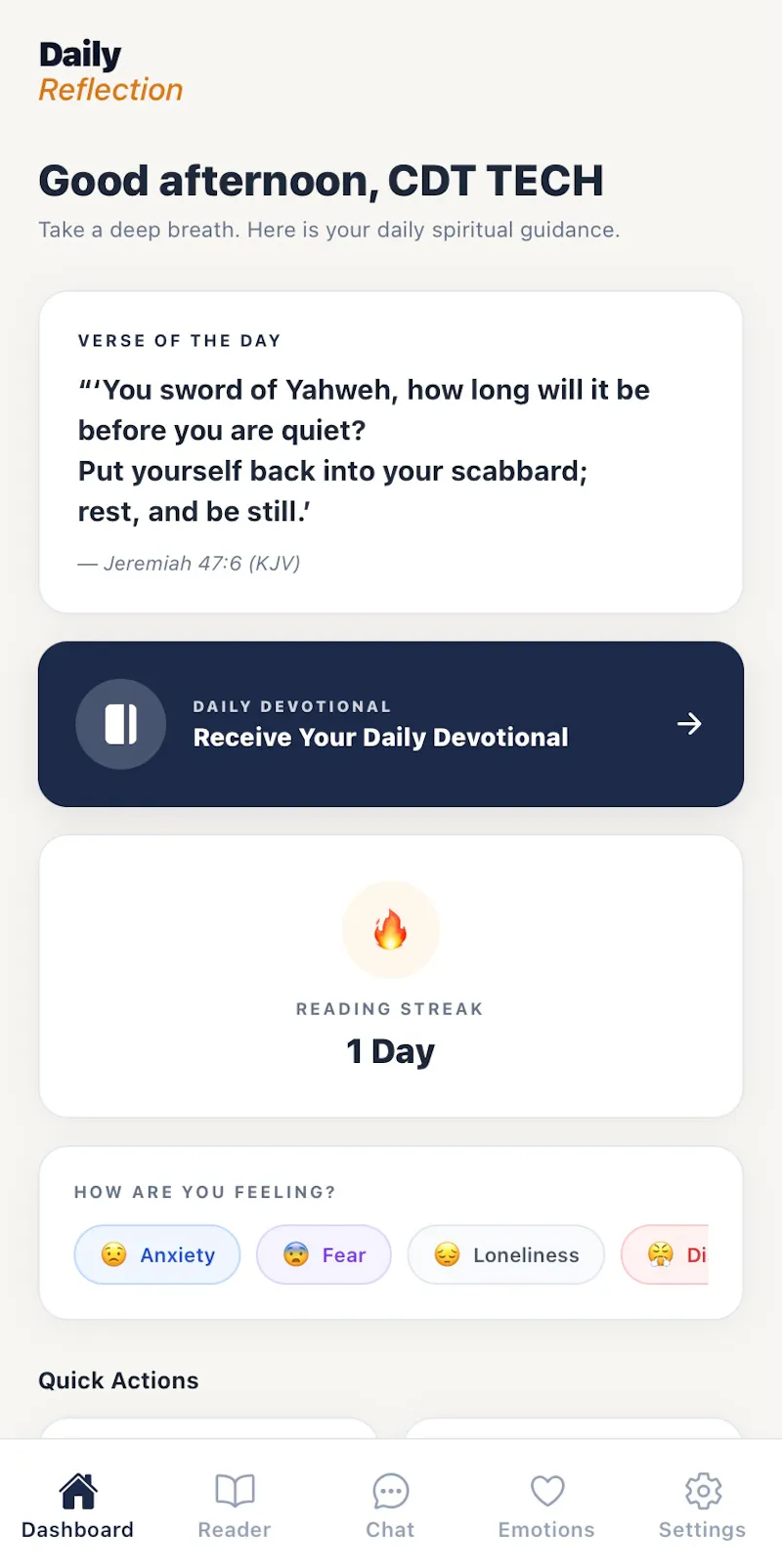 Daily Reflection screenshot 3