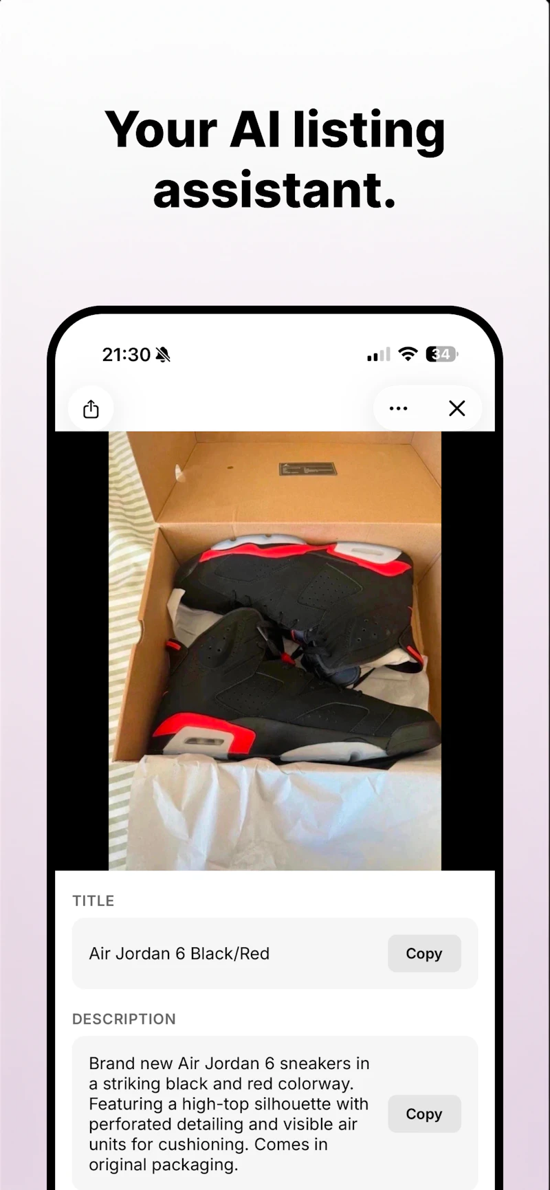 Sell AI — Snap, List, Sold screenshot 1