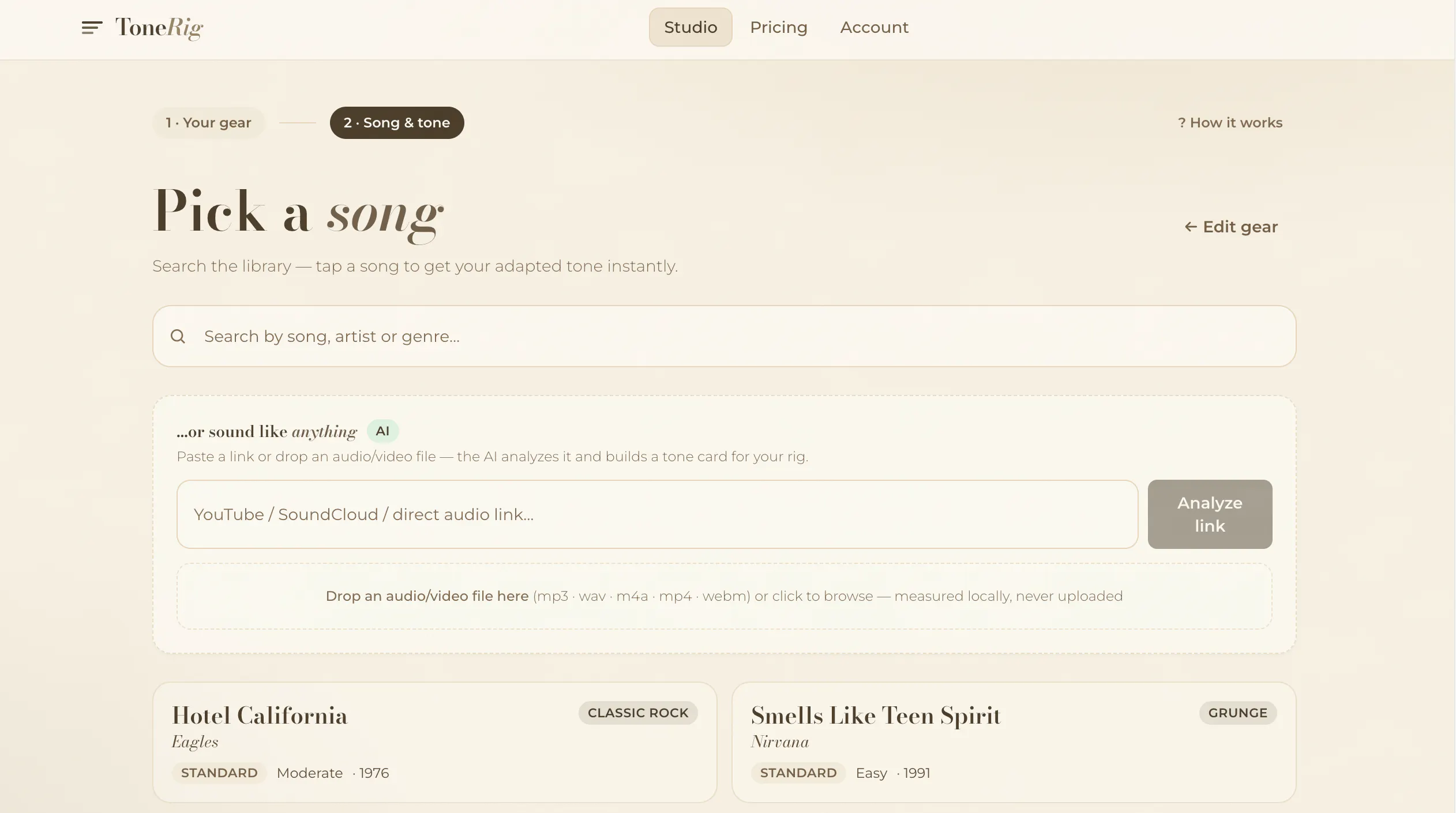ToneRig — sound like your favorite songs gallery image