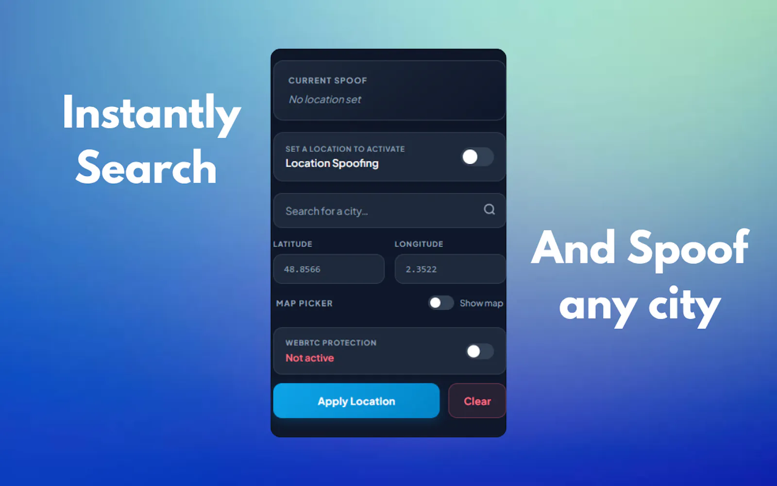 Spoof Geolocation screenshot 1