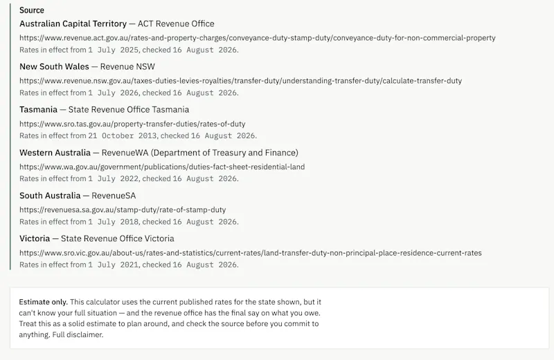 Workings — Stamp Duty Calculator screenshot 4