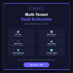 MERN Multi-Tenant SaaS Boilerplate
