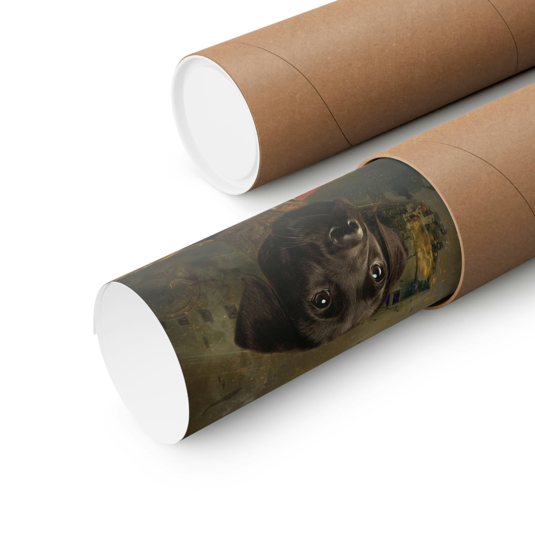 Royal Pet Porträt - lustiges Haustierporträt - Geschenk in Erinnerung an Hund - Renaissance -Porträt -pet -Denkmal Medien 2