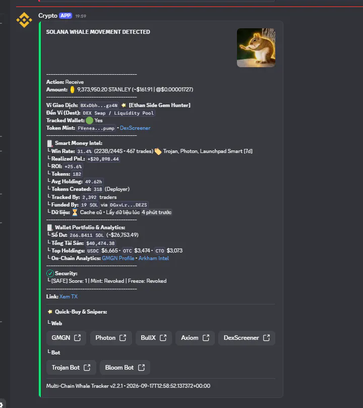 WhaleTracker Bot gallery image