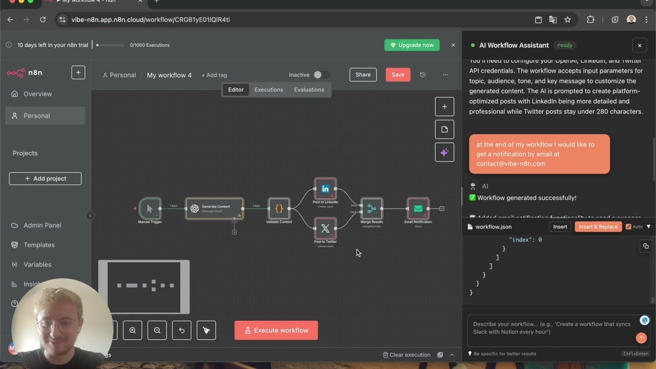 Vibe n8n - AI Assistant for n8n gallery image