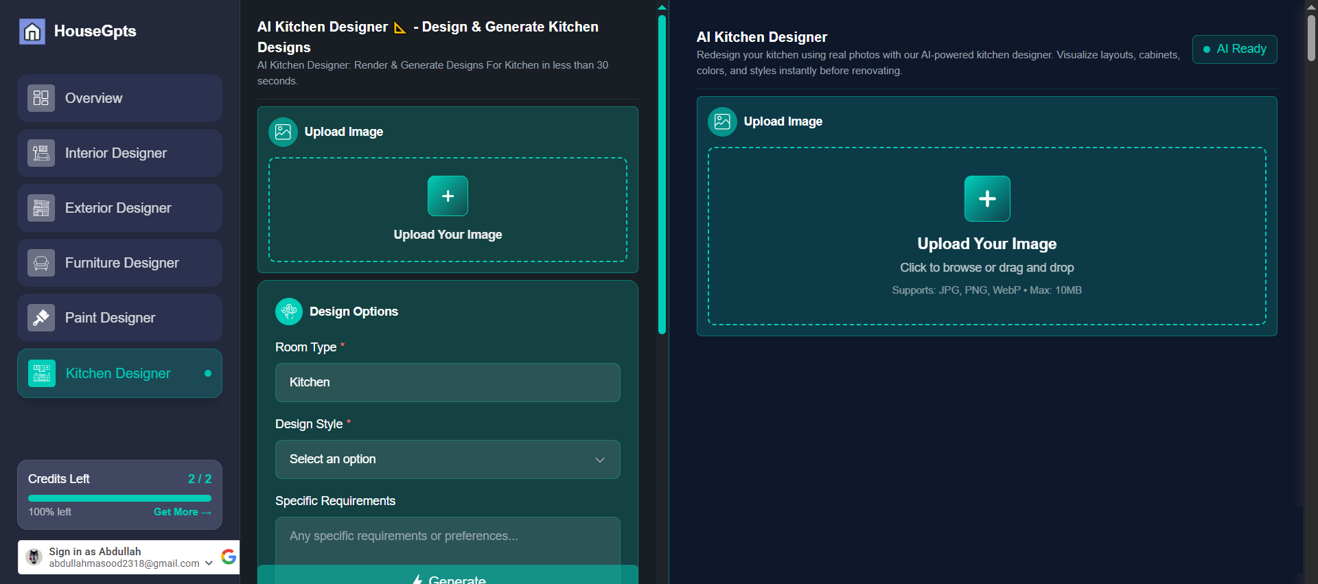 HouseGPTs AI Powered home designer. - Screenshot 2 showing product features and functionality