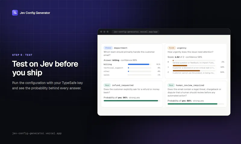 Jev Config Generator screenshot 5