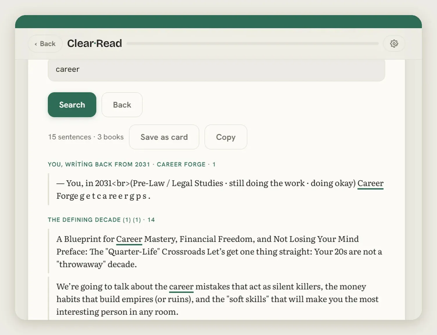 ClearRead — Remember what you read 截图 11