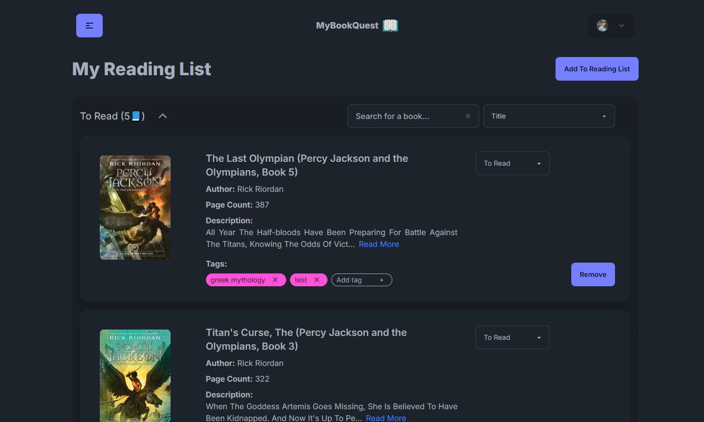 MyBookQuest gallery image