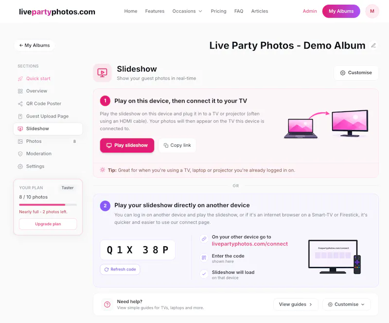 Live Party Photos screenshot 2