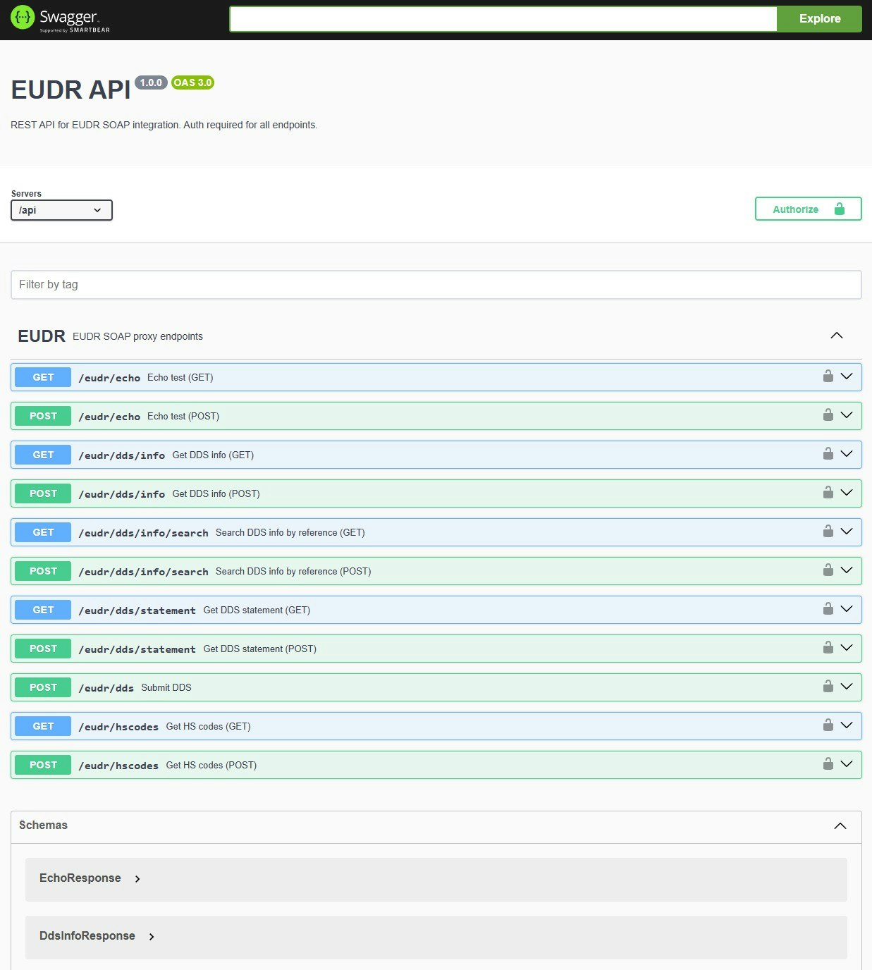 وسائط eudr النار - REST API لامتثال EUDR 4