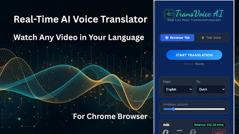 TransVoice AI - Browser Extension screenshot 3