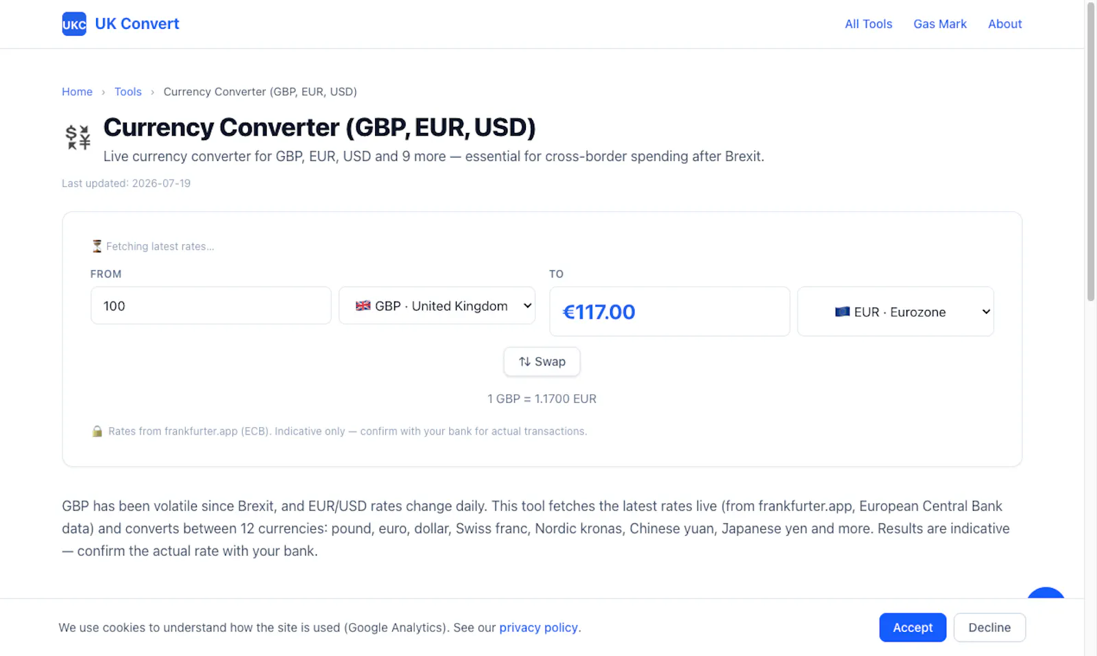 UK Convert screenshot 2
