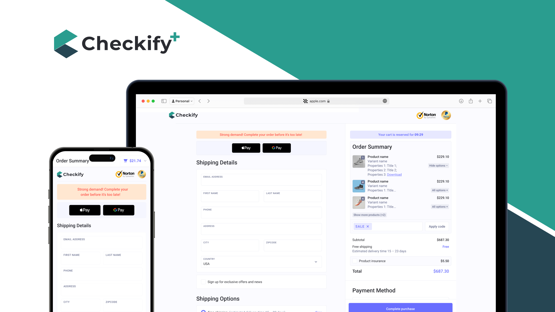 Checkify.plus - 完全控制您的结帐经验。媒体1