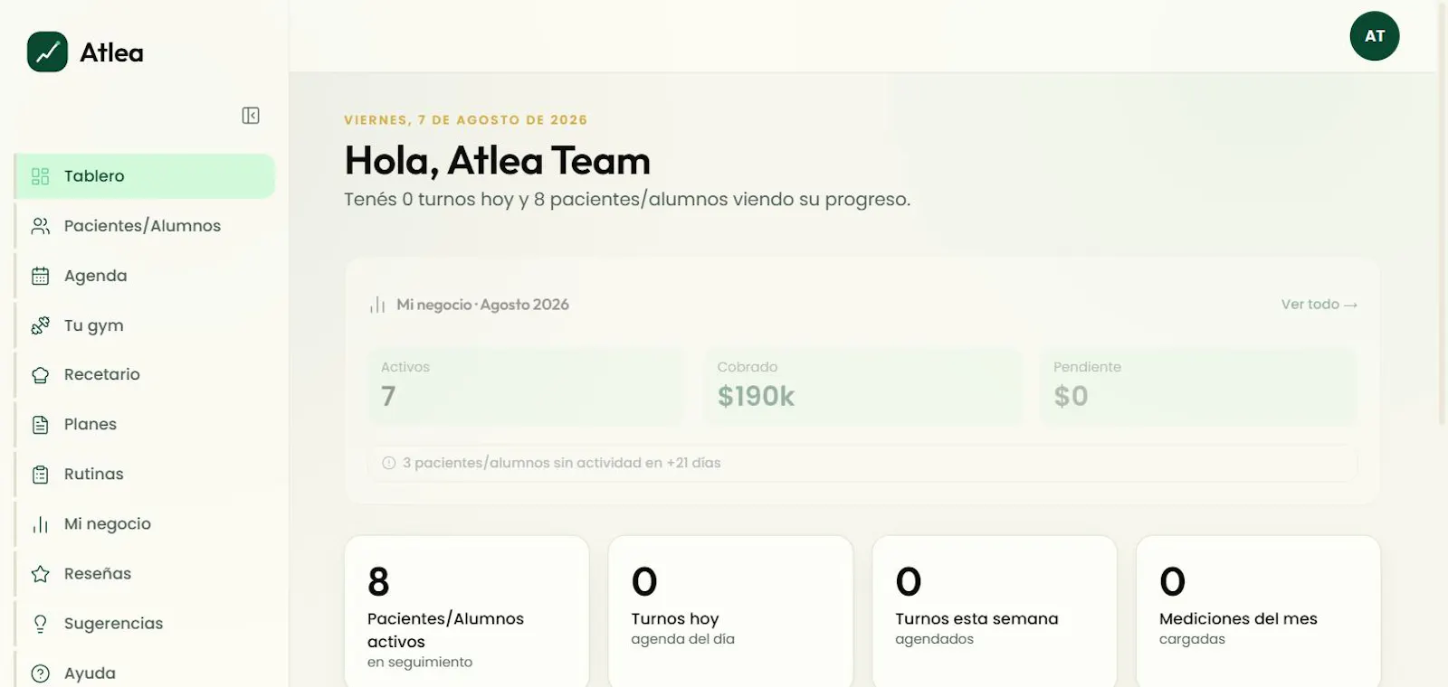 Atlea screenshot 2