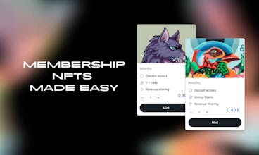 MakeMyNFT Membership NFTs gallery image