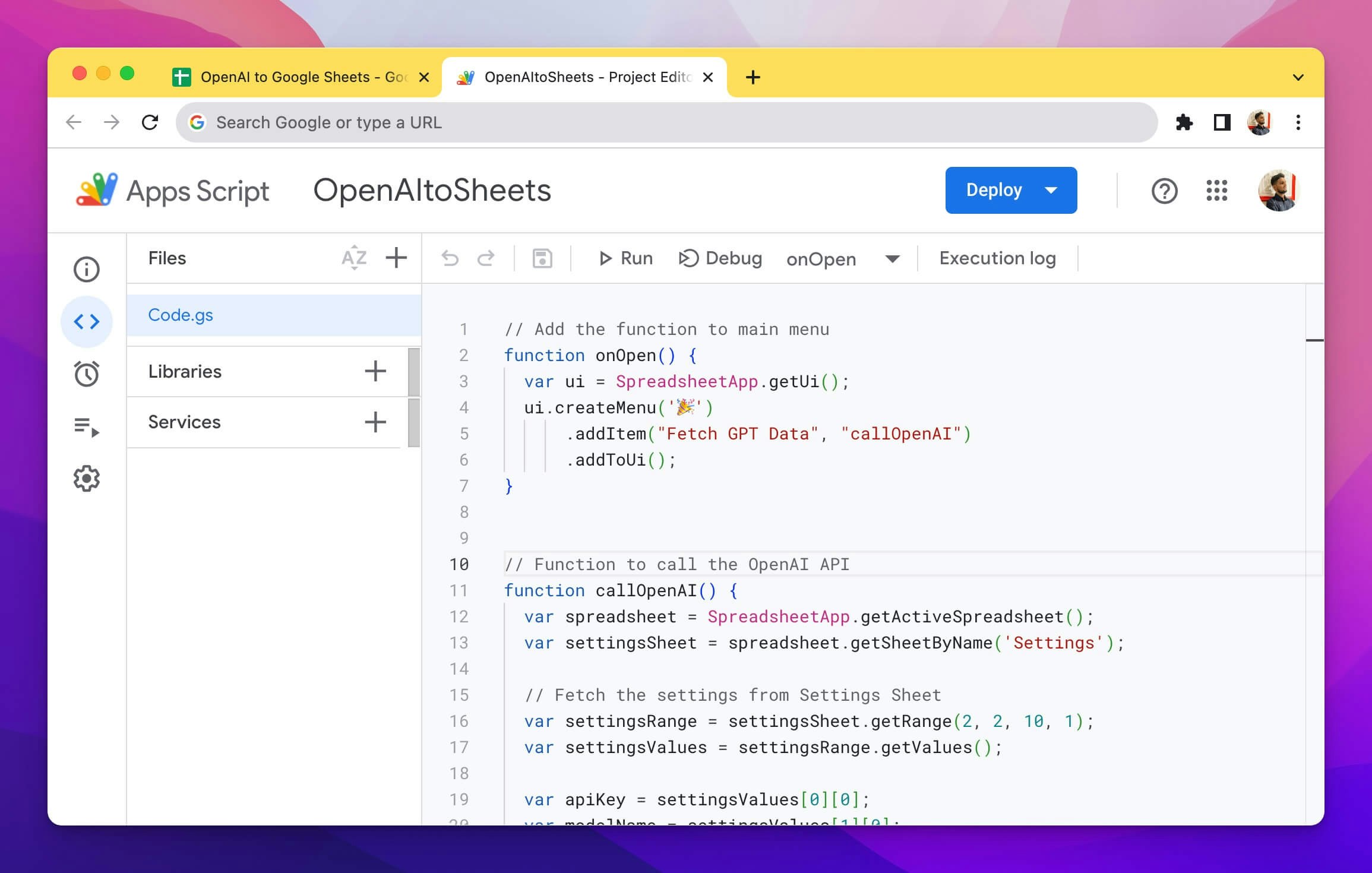 Google Sheets + OpenAI API media 2