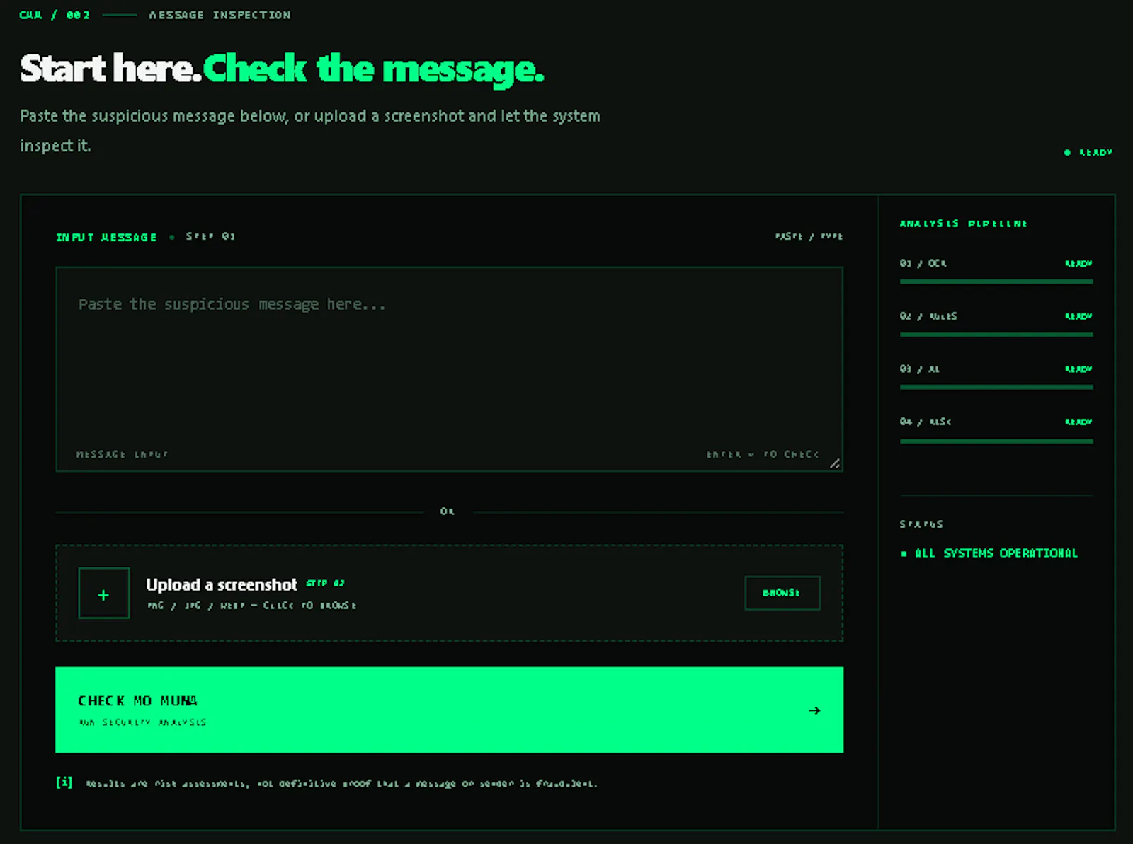 Check Mo Muna - AI Scam-Risk Analyzer screenshot 2