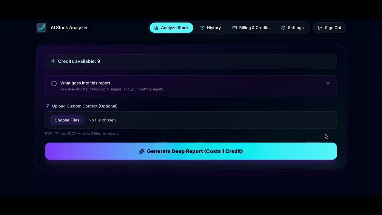 AI Stock Analyzer gallery image