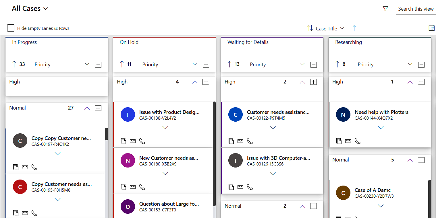 칸반 보드 - Dynamics 365 및 Dataverse의 카드 기반 Kanban보기 미디어 7