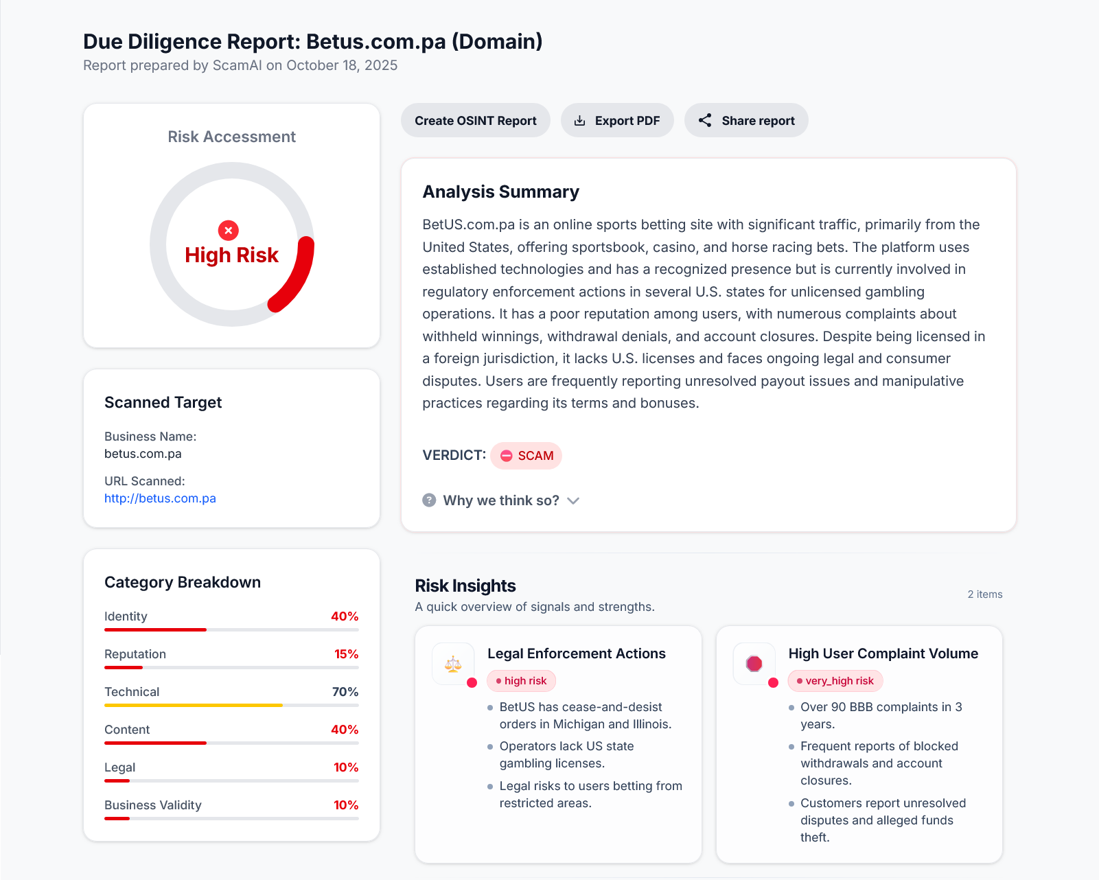 Real-time Website Safety Check by ScamAI gallery image