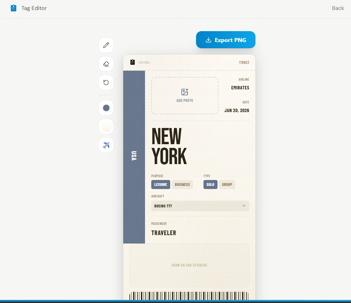 airlabel - Screenshot 2 showing product features and functionality