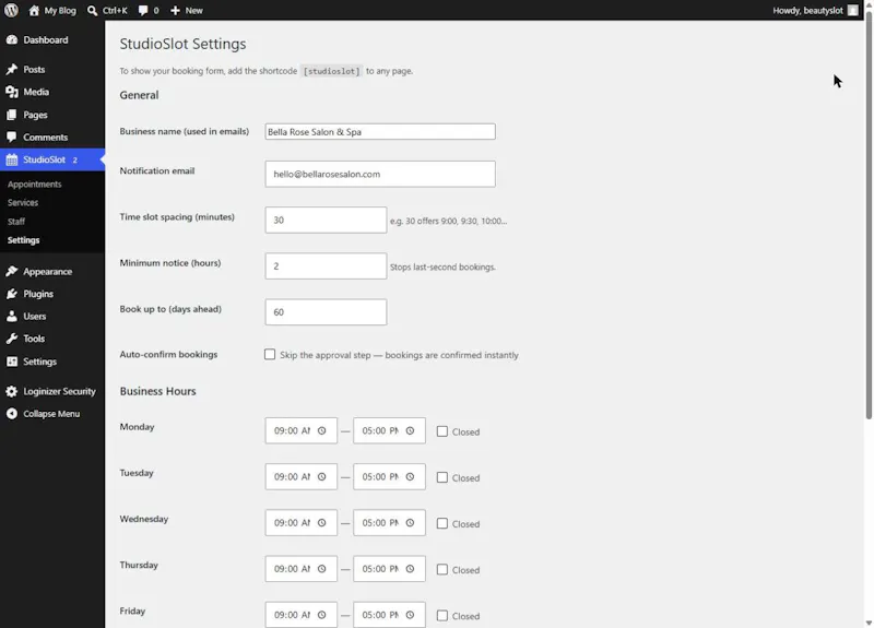 StudioSlot screenshot 5