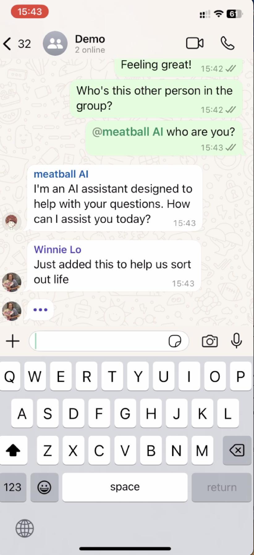 PEAGINA AI - GRATUITO - Ai Assistente per i gruppi WhatsApp media 2