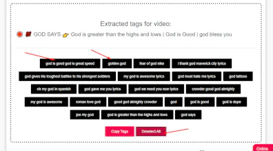 YouTube Tag Extractor gallery image