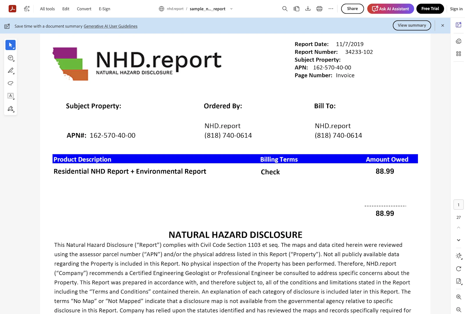 nhd.report: Fast Real Estate Disclosure screenshot 3