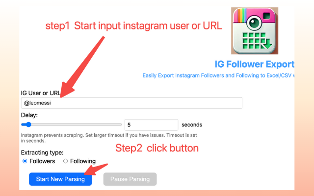 IG Takipçi Dışa Aktarma Aracı - Ücretsiz Instagram takipçi veri ihracatı medya 4