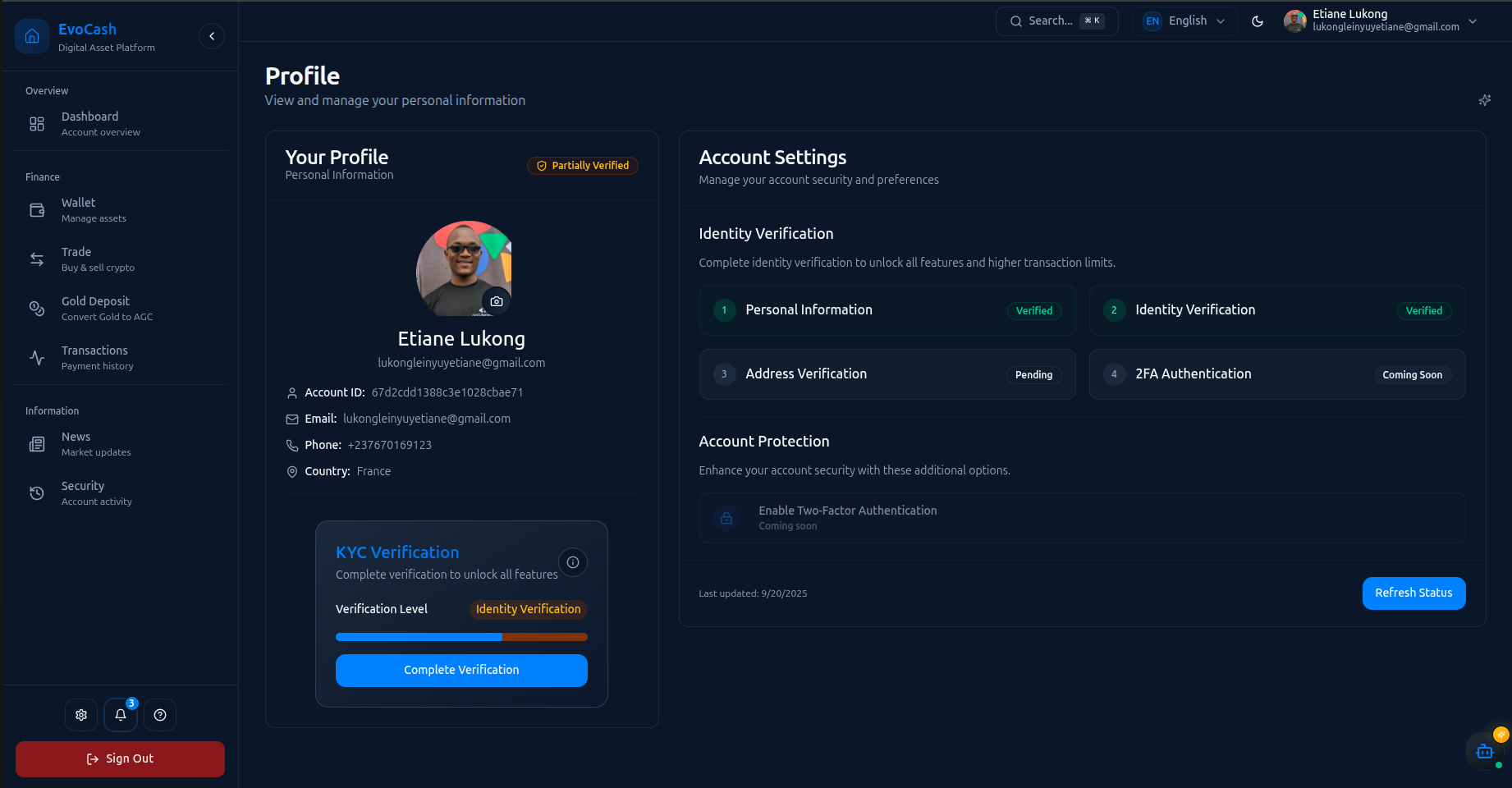 EvoCash Platform gallery image